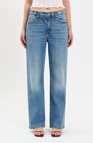 DAZE 1999 Ripped High Waist Straight Leg Jeans