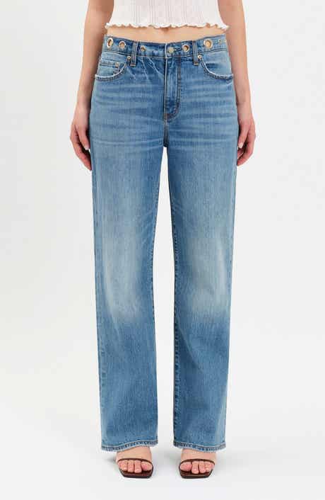 1999 Ripped High Waist Straight Leg Jeans