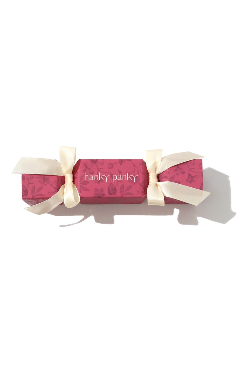 Hanky Panky Holiday Cracker Original Rise Thong, Alternate, color, Ballet Pink