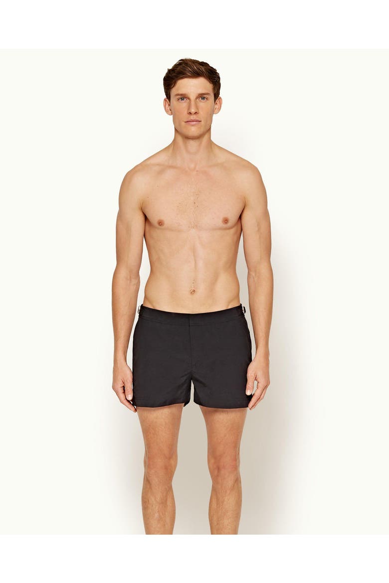 Springer Tailored-Fit Swim Shorts, Alternate, color, Black