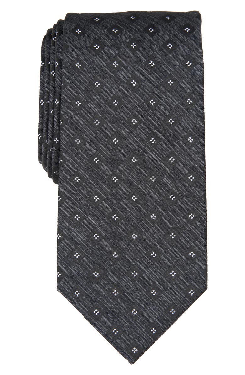 SAVILE ROW CO Erwin Geometric Tie, Main, color, Black