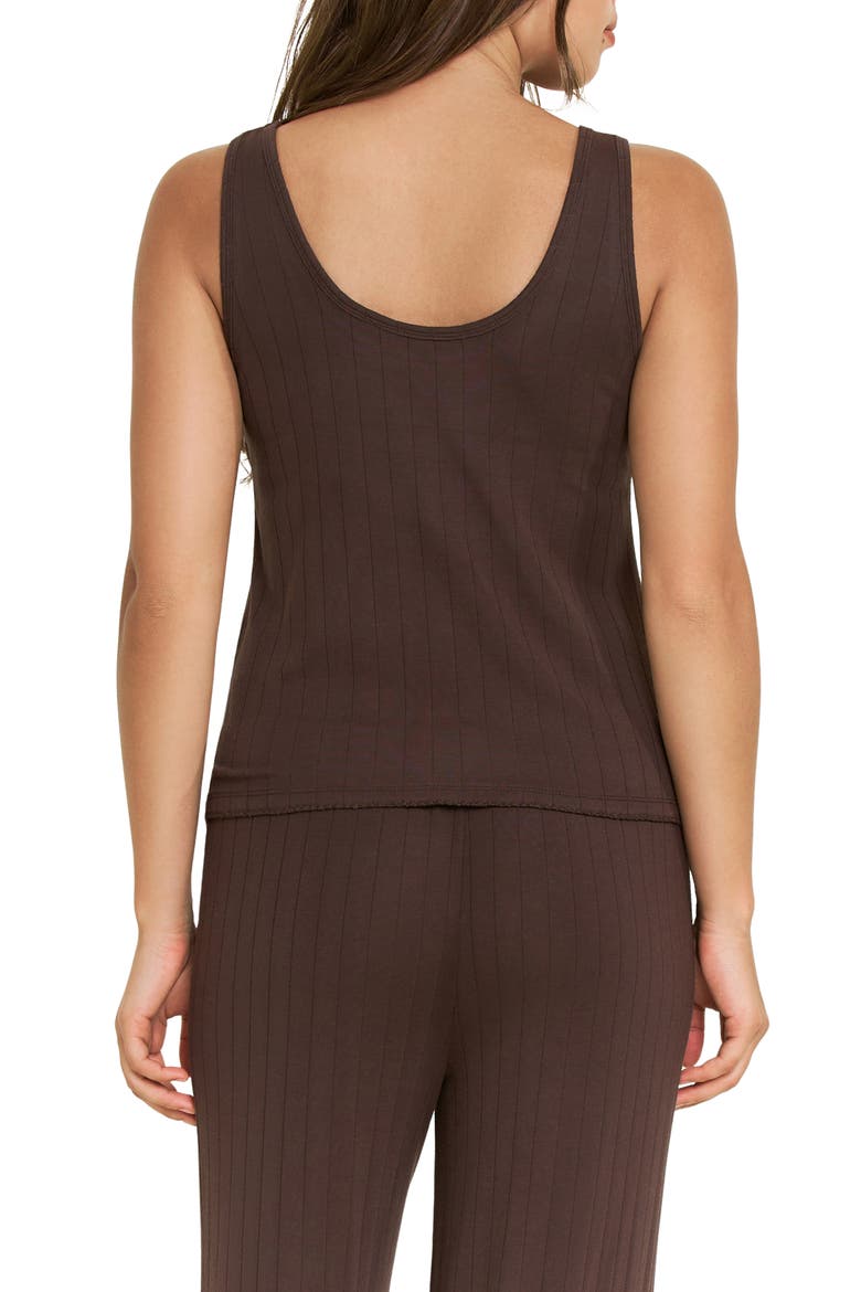 Cloud Modal Rib Tank, Alternate, color, CHOCOLATE