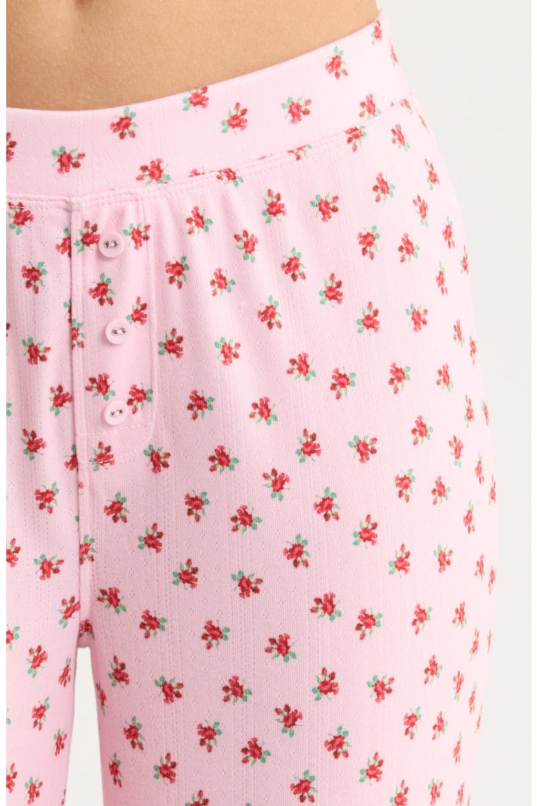 Crazy for the Holidays Brushed Pointelle Pajama Pants, Alternate, color, PINK