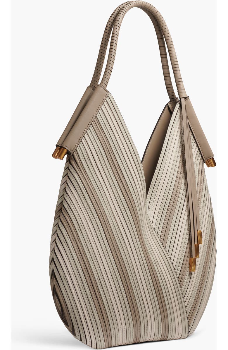 Donna Karan New York Baldwin Chevron Mini Shoulder, Alternate, color, Neutral Multi