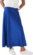 LK Bennett Lucan Bias Cut Satin Midi Skirt