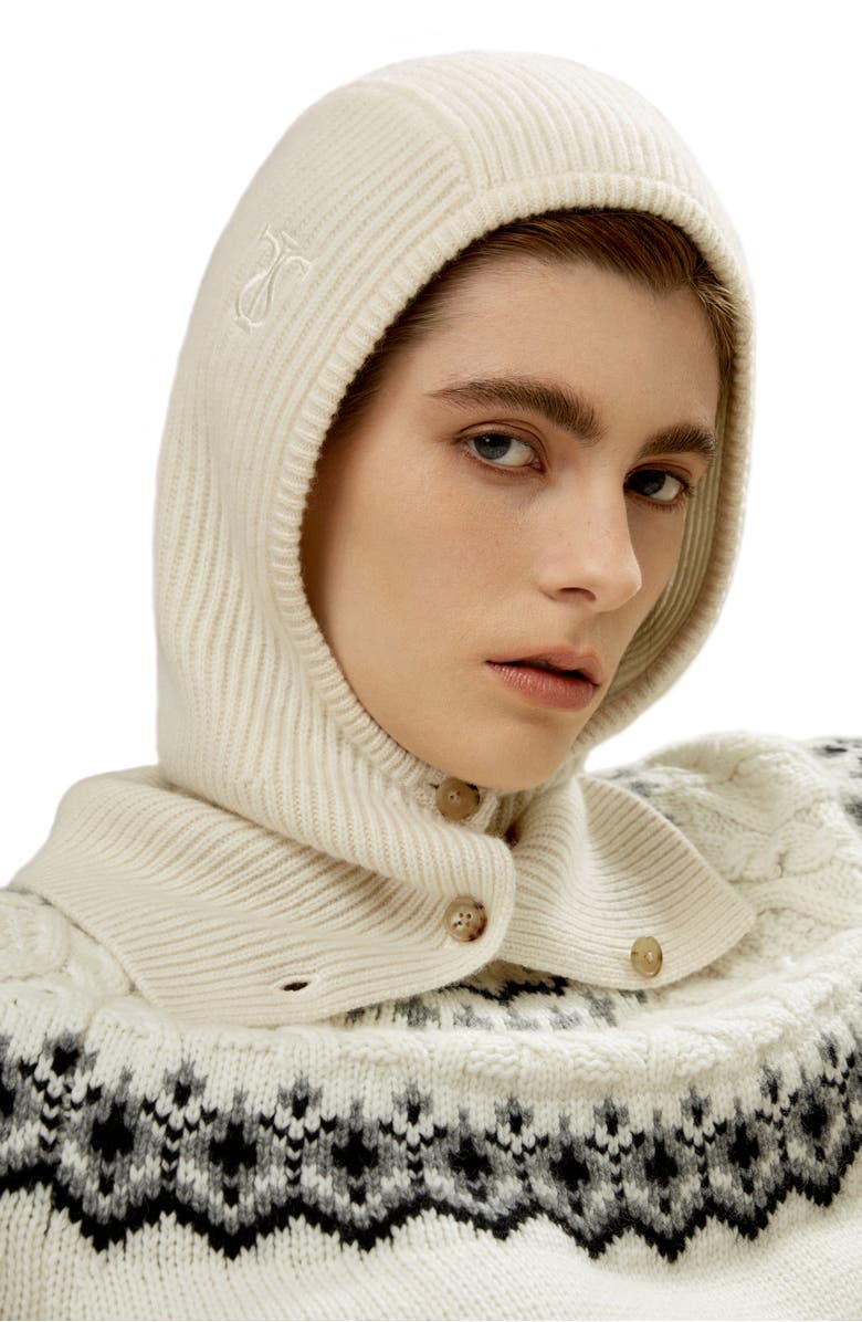 Lilysilk Cashmere Balaclava, Main, color, White