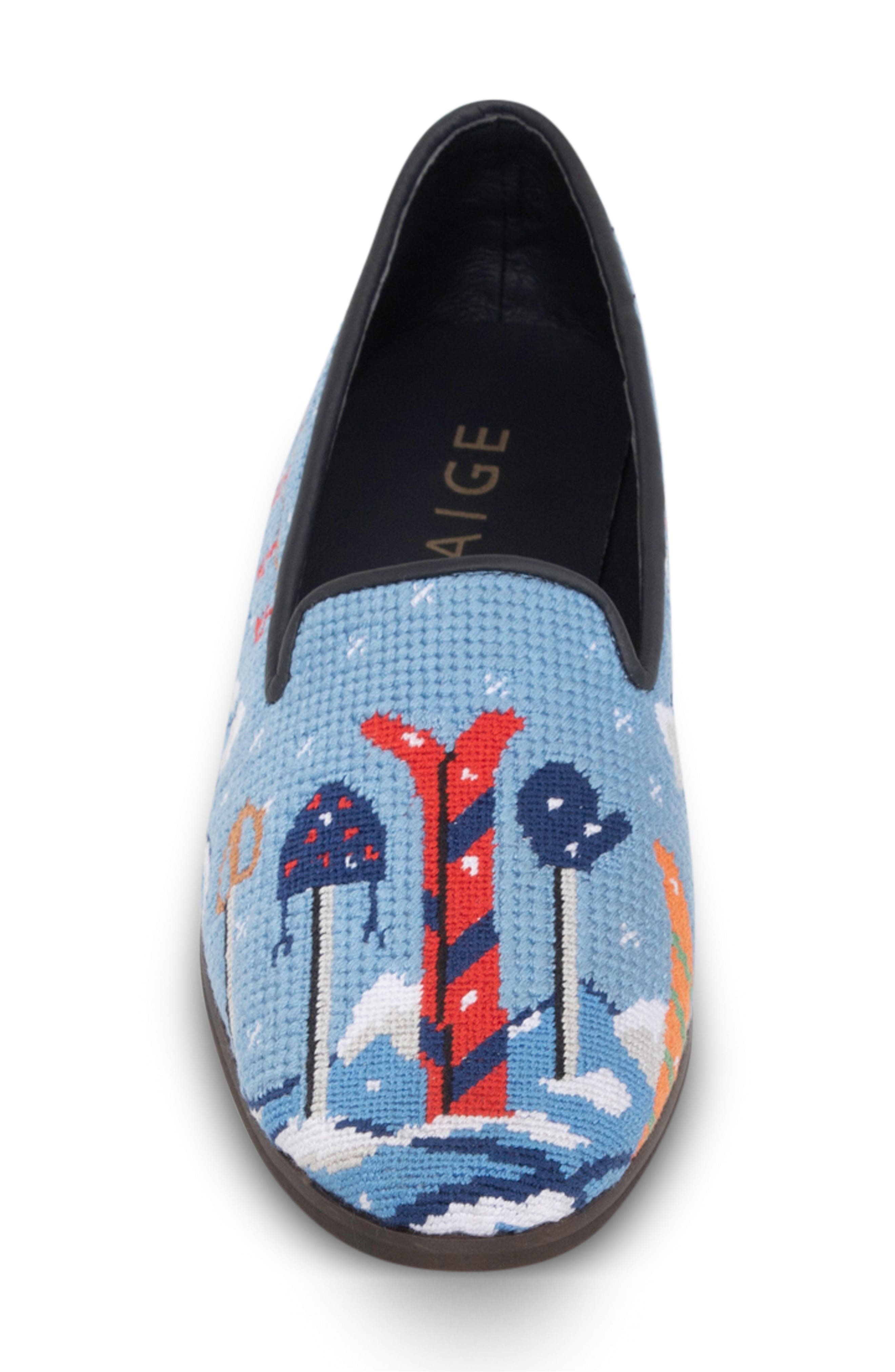 ByPaige Après Ski Needlepoint Loafer, Alternate, color, Blue