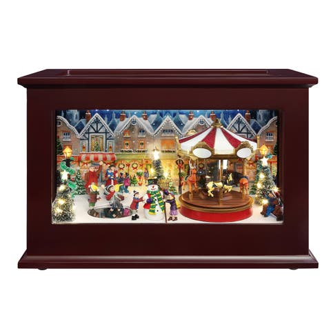 13 In. Animated Heirloom Music Box