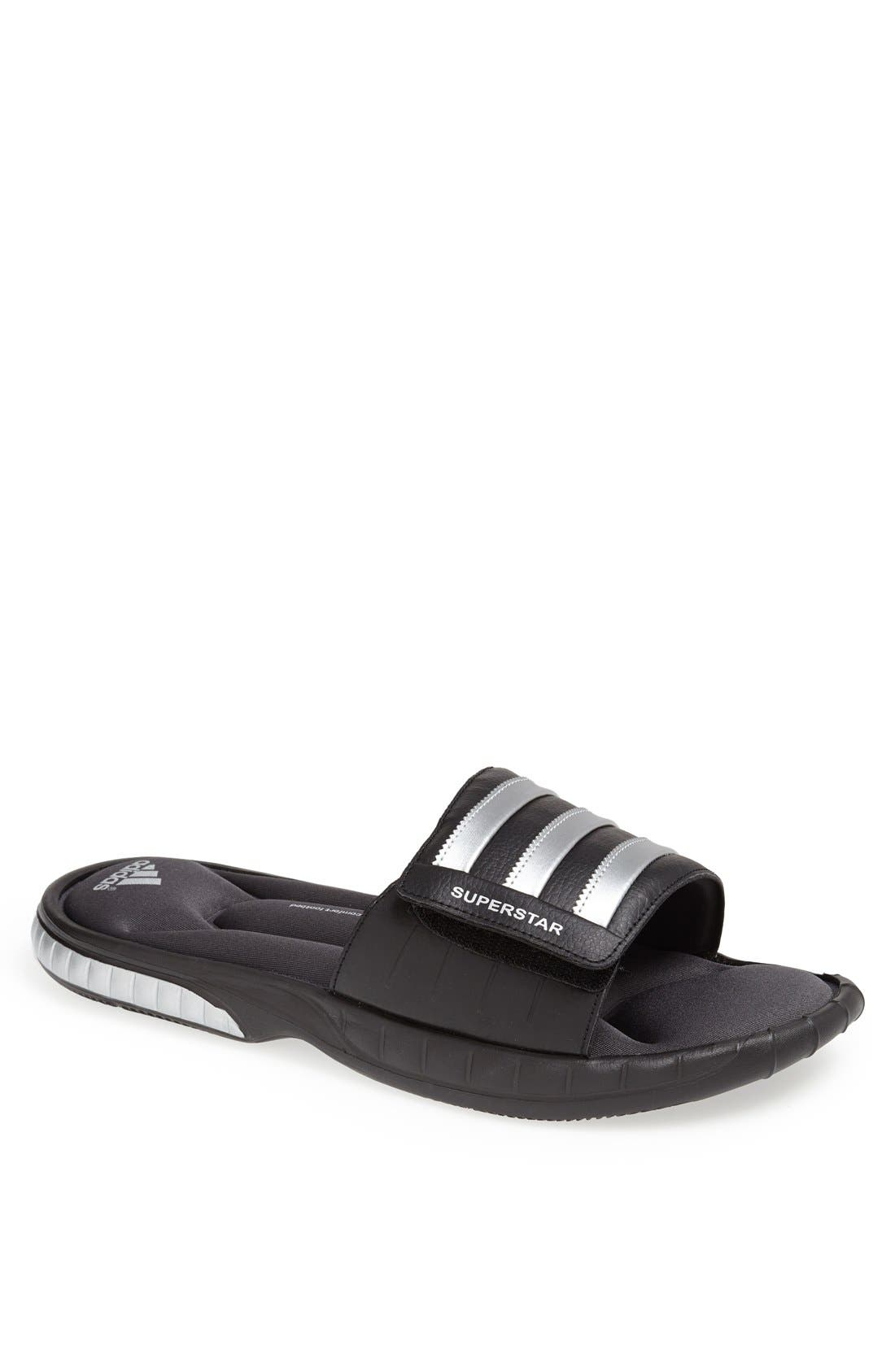 adidas Superstar 3G Slide Sandal, Main, color, 