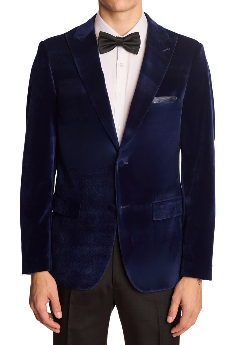 Kyle Slim Fit Velvet Dinner Jacket, Main, color, DUSK VELVET