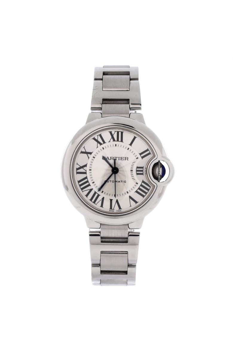 Ballon Bleu de Cartier Automatic Watch Stainless Steel 33, Main, color, Metallic Silver