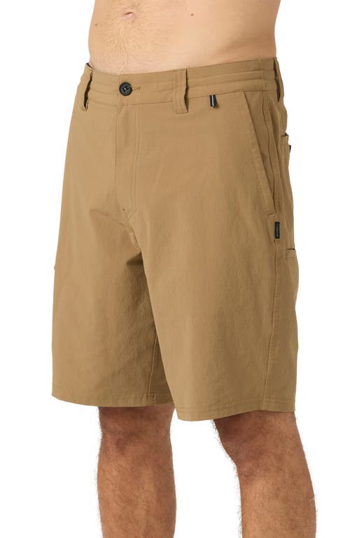 O'neill Trvlr Hybrid Cargo Shorts In Dark Khaki