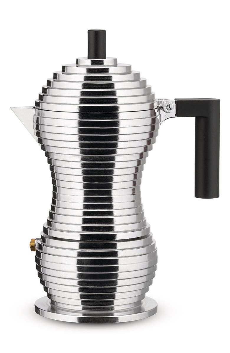 ALESSI Pulcina 3-Cup Espresso Coffee Maker, Main, color, Stainless Steel