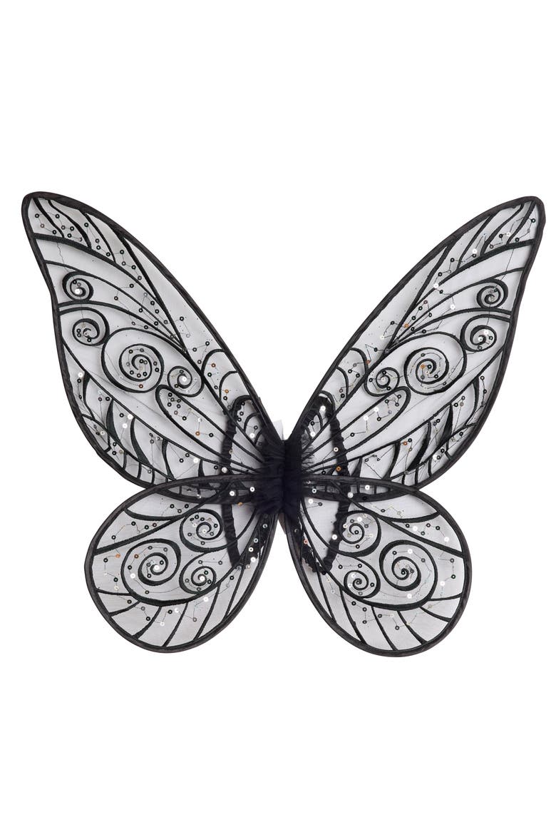 Dark Fairy Wings for Girls, Main, color, Black