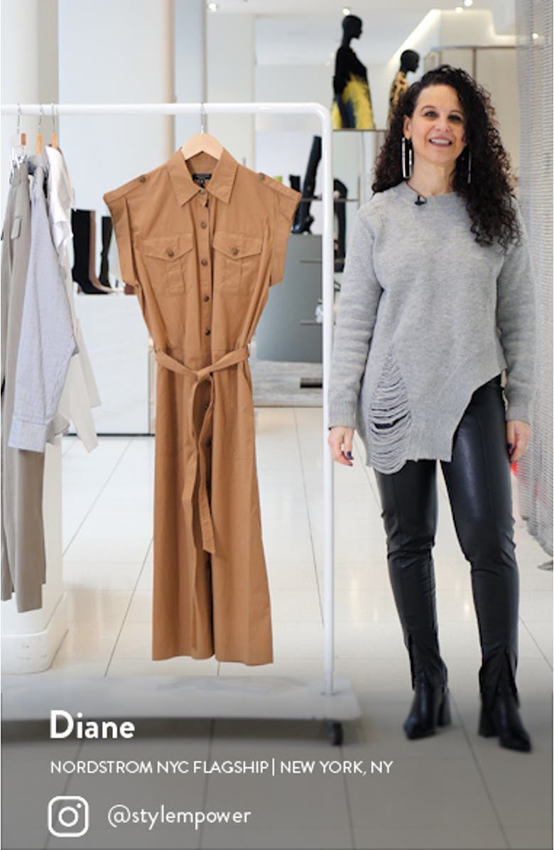 Roxanne Cotton Midi Shirtdress, sales video thumbnail