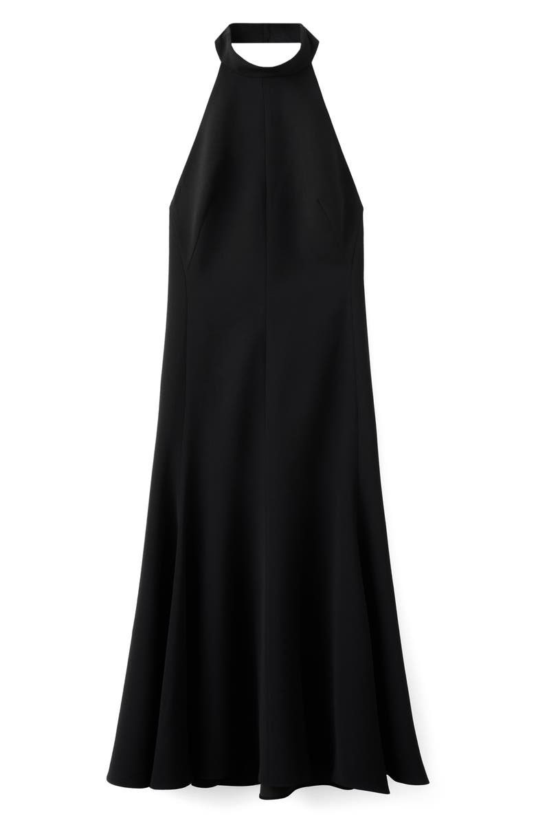 MANGO Open Back Halter Dress, Main, color, 