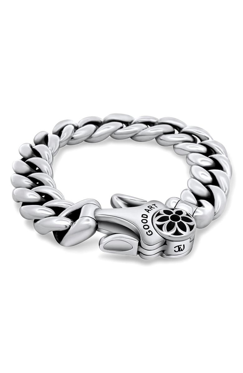 Good Art Hlywd Men's Model 10 AA Bracelet, Main, color, Sterling Silver