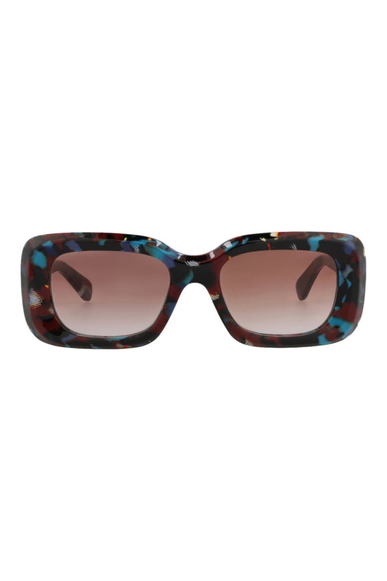 51mm Square Sunglasses, Main, color, HAVANA HAVANA RED
