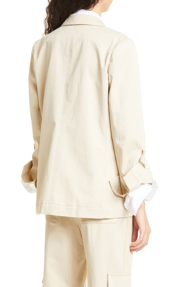 TWP Bell Stretch Cotton Blazer, Alternate, color, Khaki