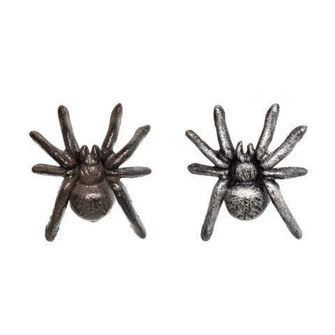Iron Spider Decorative Object Set of 2 for Stylish Interiors