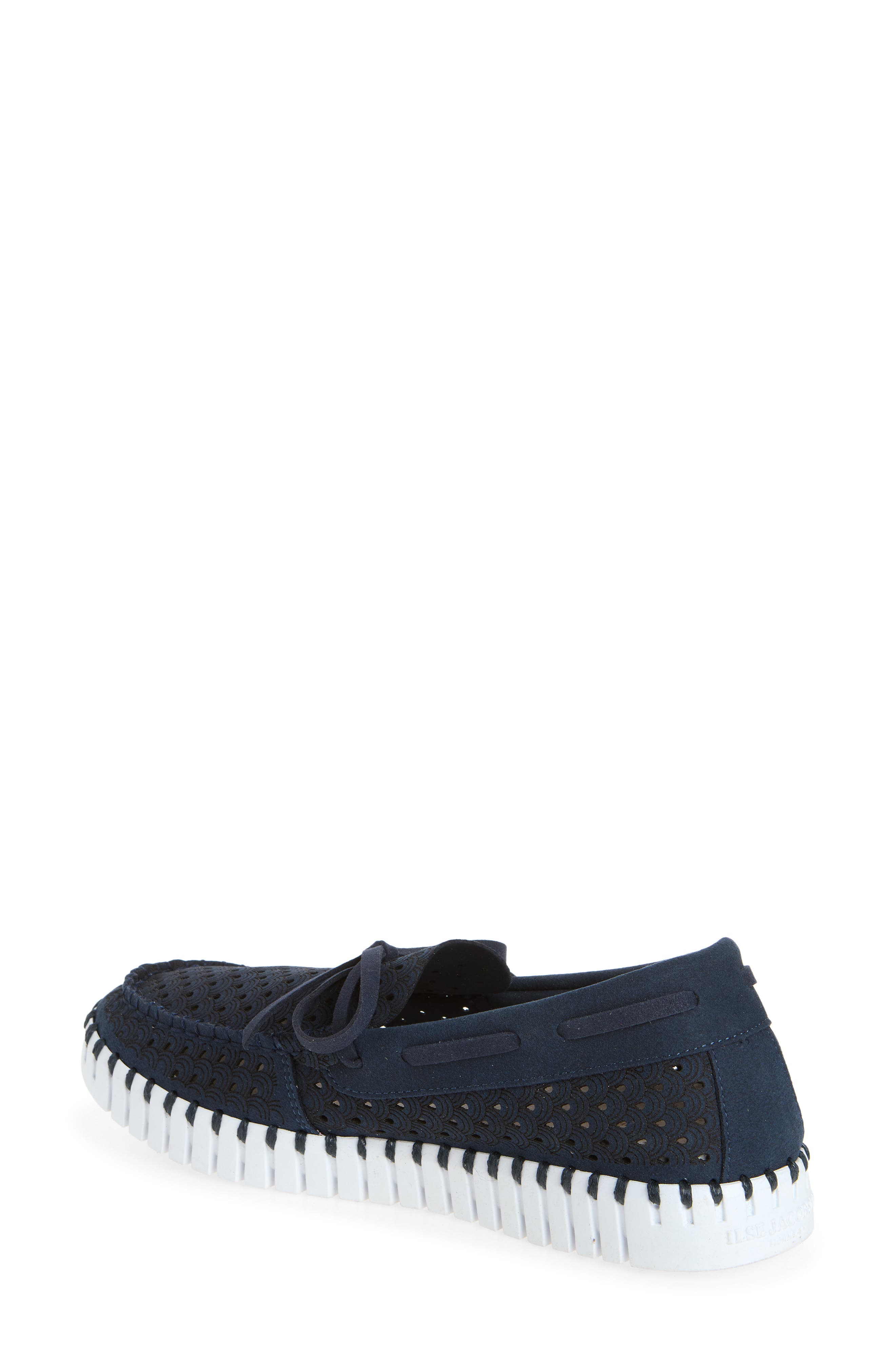 Tulip Print Sailor Shoe, Alternate, color, DARK INDIGO