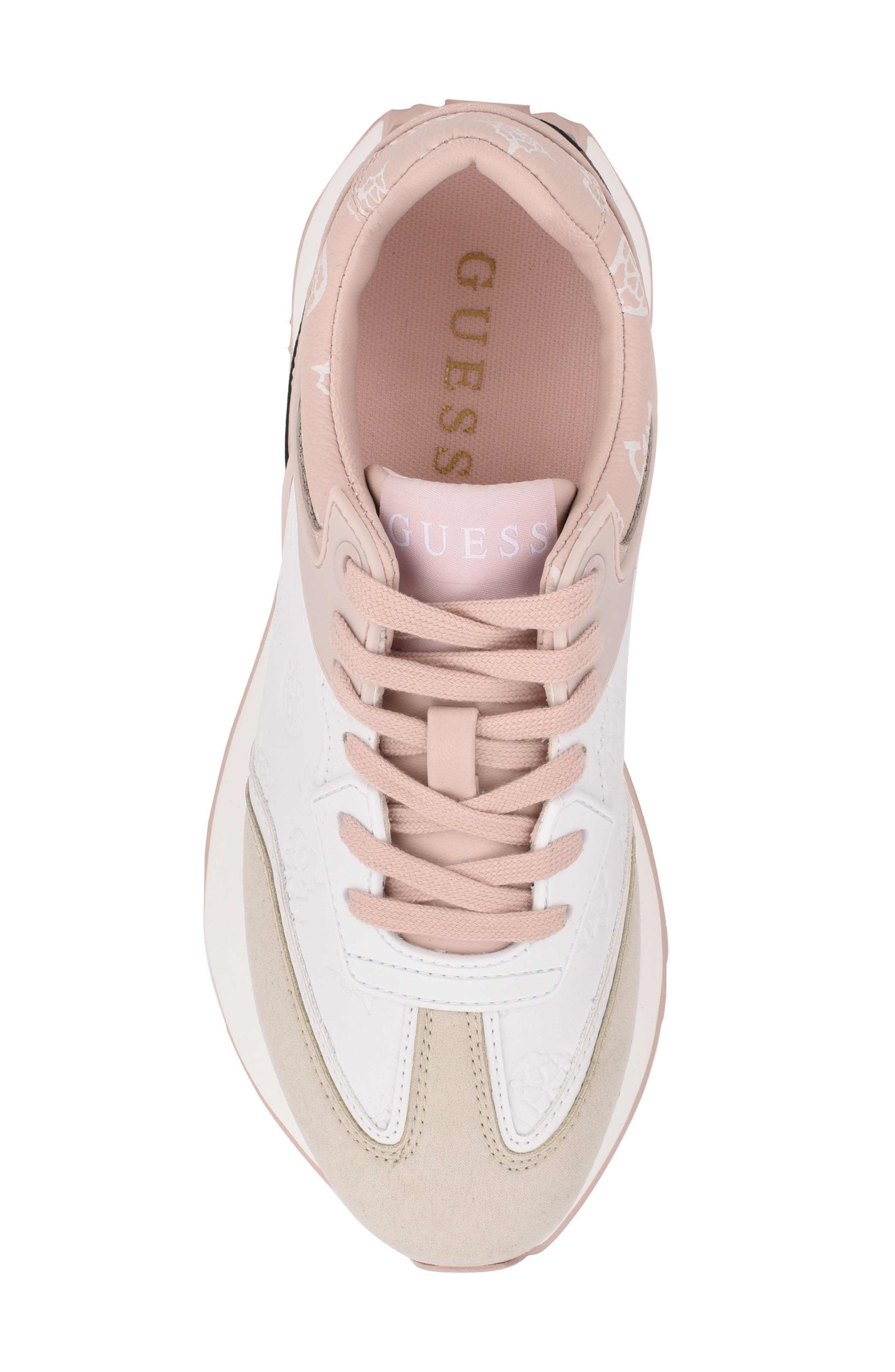 GUESS Luchia Sneaker, Alternate, color, White Multi Ll