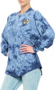 FANATICS Women's Fanatics Branded Navy Nashville Predators Crystal-Dye Long Sleeve T-Shirt