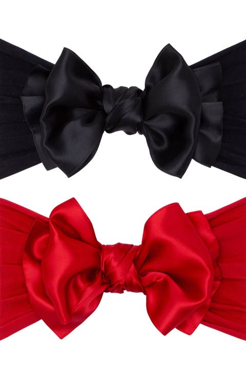 2-Pack Fab Bow Satin Headbands (Baby)