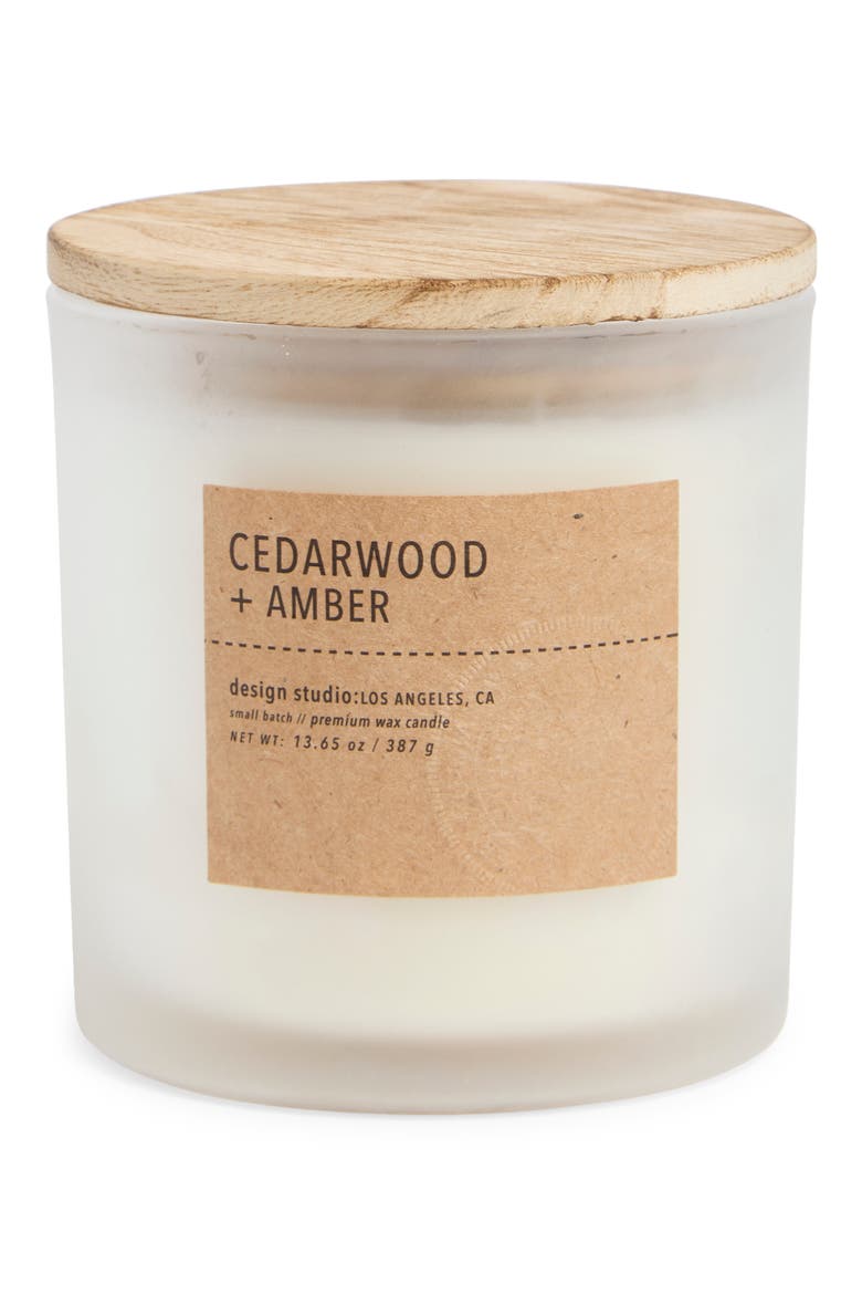 Cedarwood & Amber Jar Candle, Main, color, CEDARWOOD / AMBER
