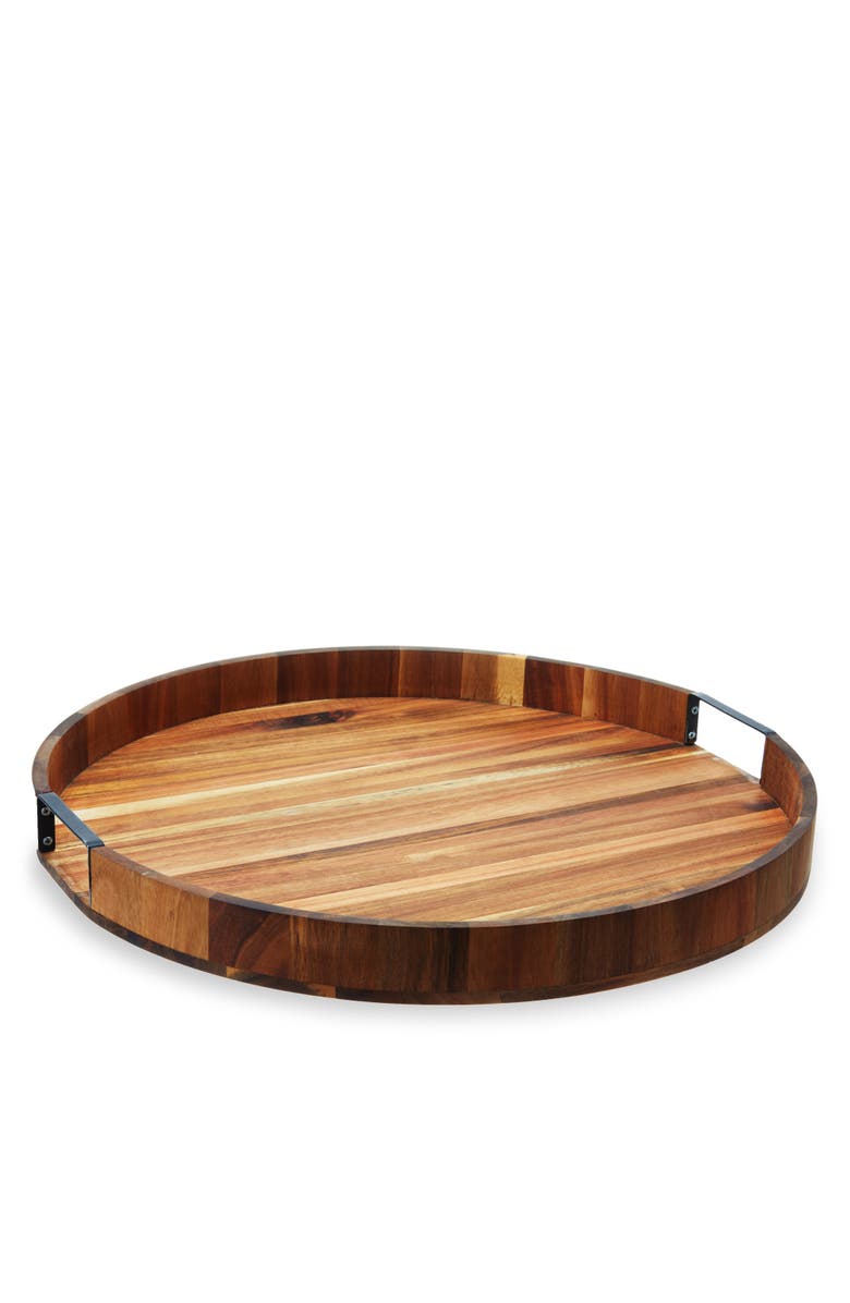 TWINE Acacia Wood Lazy Susan, Main, color, Wood