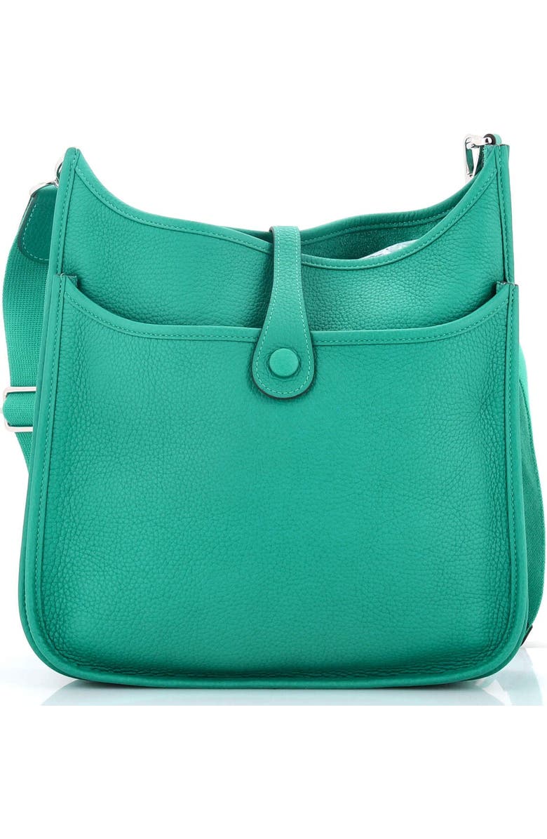 Pre-Owned Hermes Evelyne Bag Gen III Clemence PM, Alternate, color, Vert Verone