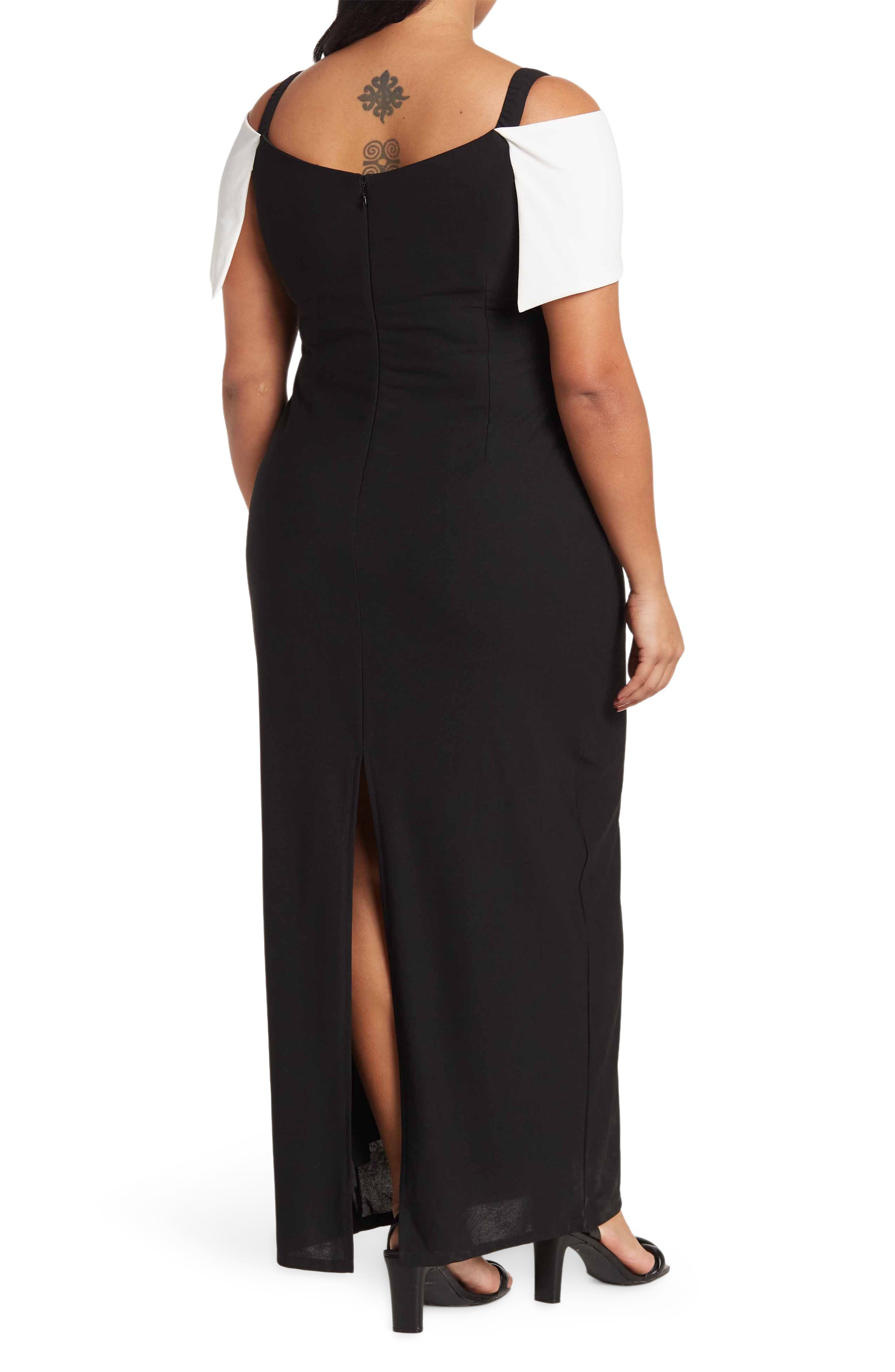 Marina Color Block Column Gown (Women) | Nordstromrack
