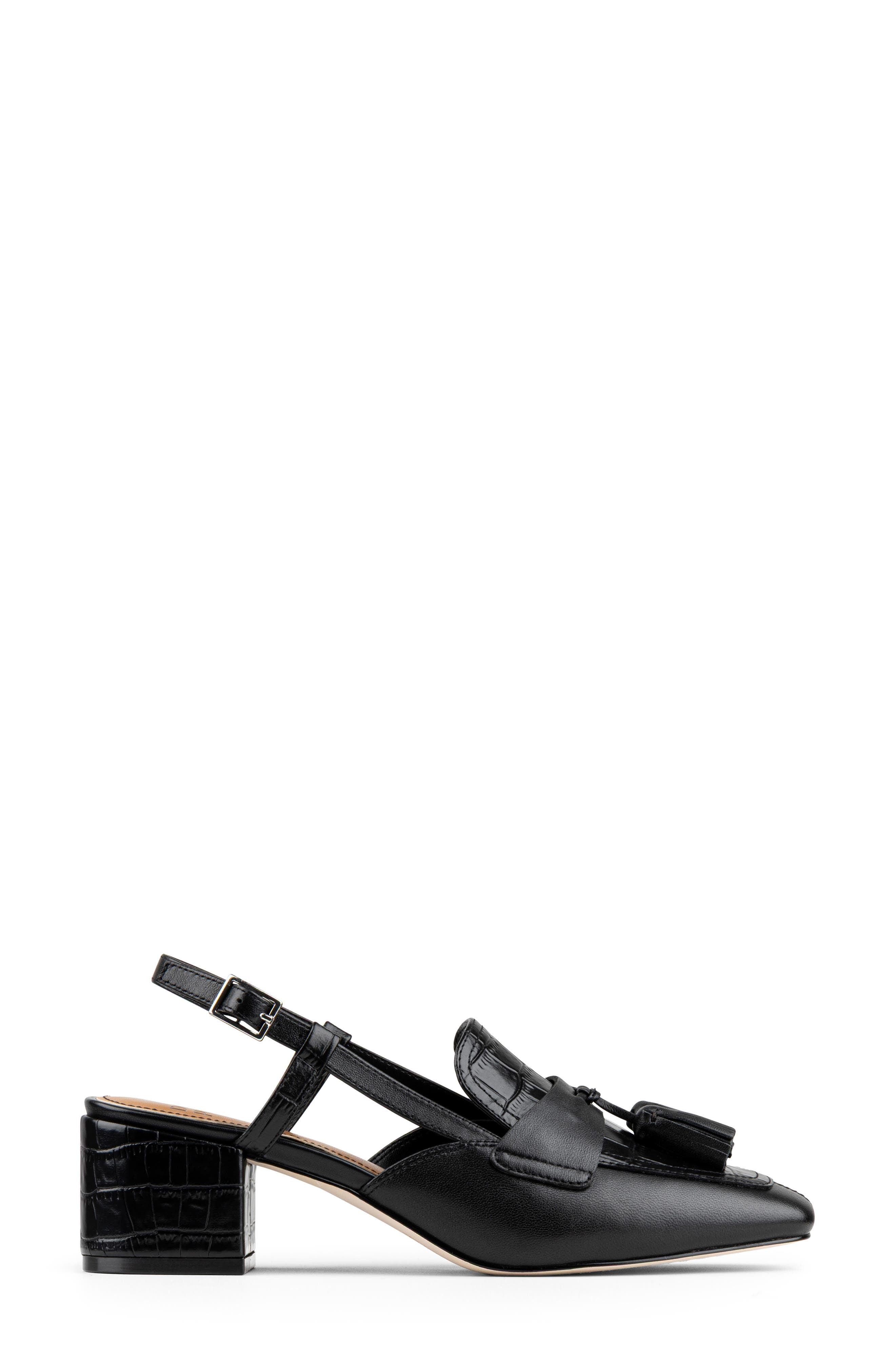 Donald Pliner Tassel Slingback Pump, Alternate, color, Black