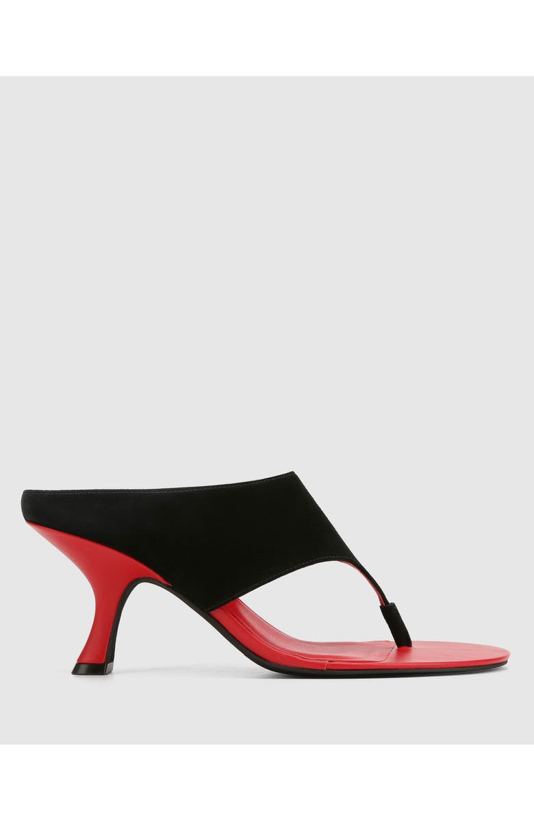 Naked Wolfe Mercer Black Suede, Main, color, Black/Red