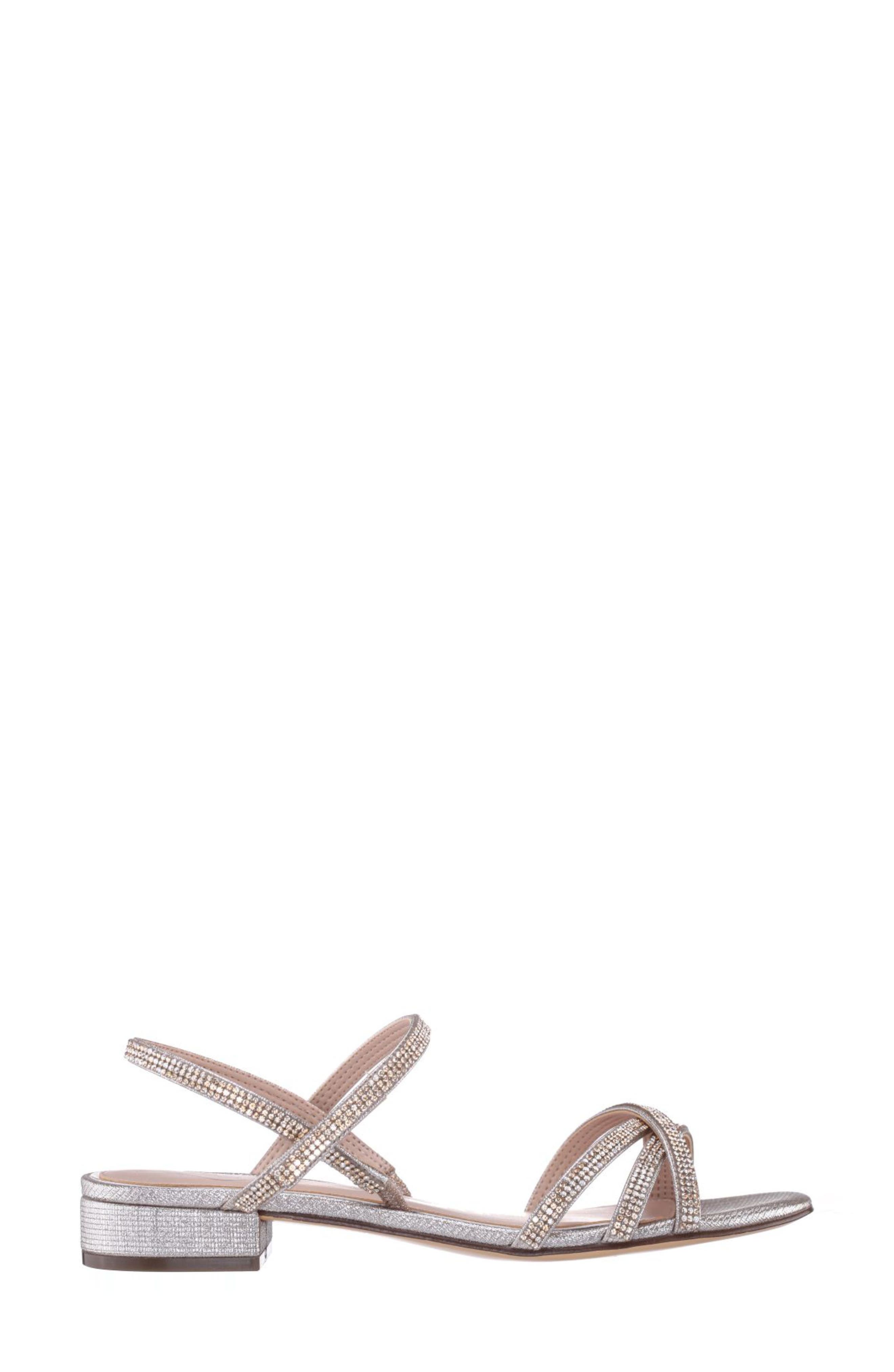 Nina Sonja Slingback Sandal, Alternate, color, Silver