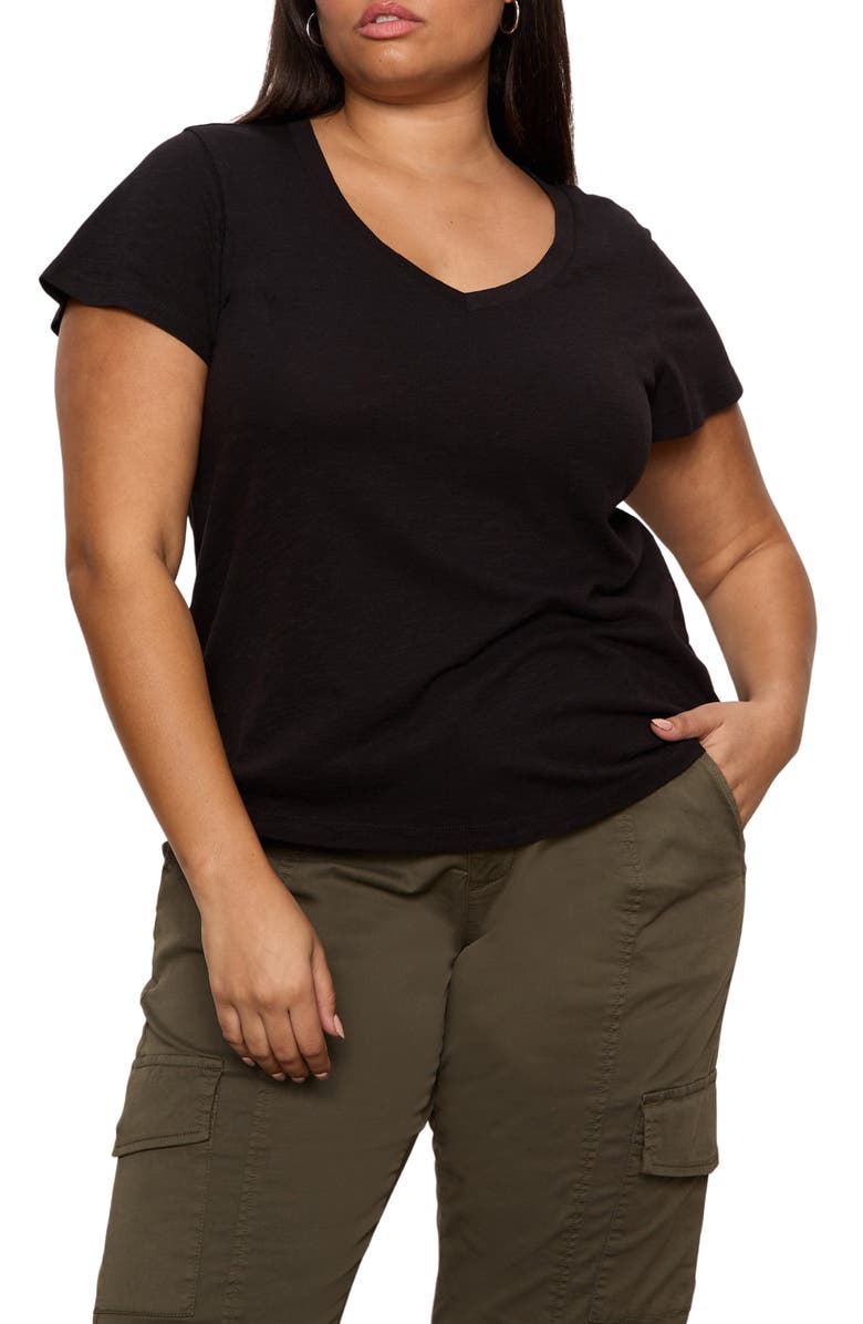 Sanctuary V-Neck T-Shirt, Alternate, color, Black