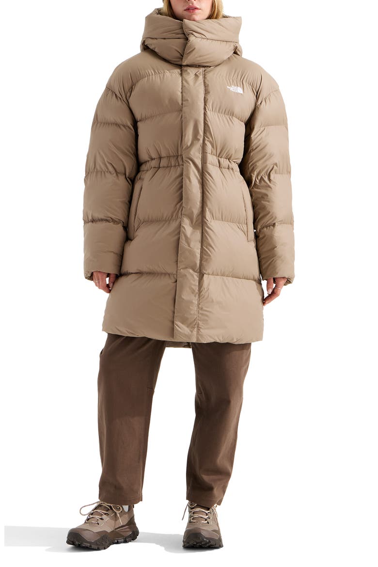 Oversized Water Repellent Puffer Parka, Main, color, GARNET
