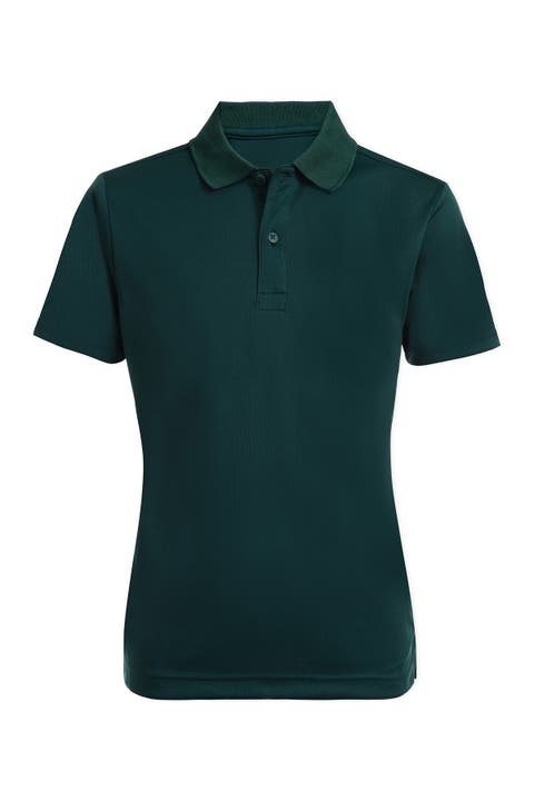 Short Sleeve Performance Polo Uniform Shirt (Big Boys)