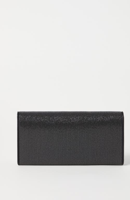 Shop Brunello Cucinelli Precious Clutch In Lignite Grey