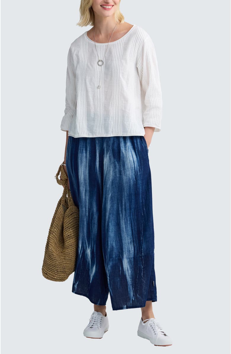 LUUKAA Elira Mixed-texture Blouse, Alternate, color, Ecru