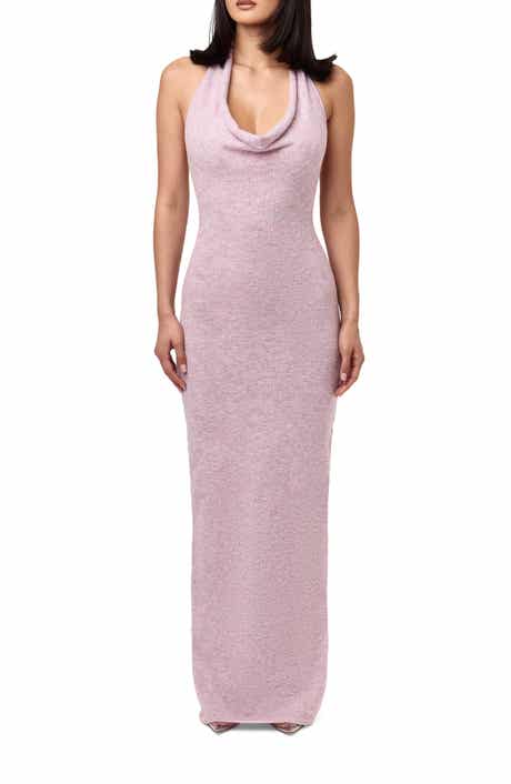 Naked Wardrobe Halter Neck Knit Maxi Dress