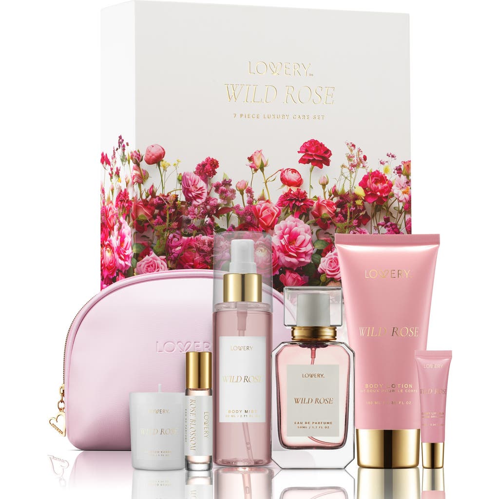 Lovery 7-pc. Wild Rose Gift Set In Pink