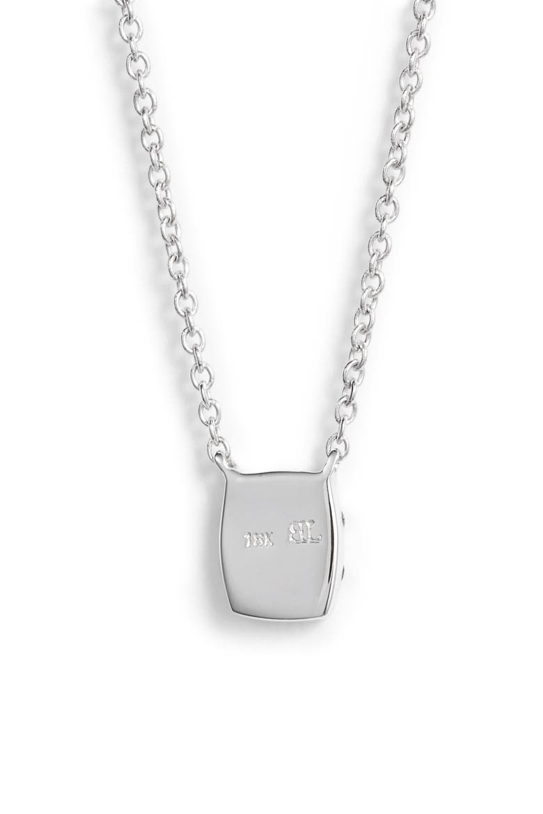Mika Mini Rectangle Pavé Diamond Pendant Necklace (Nordstrom Exclusive), Alternate, color, WHITE GOLD
