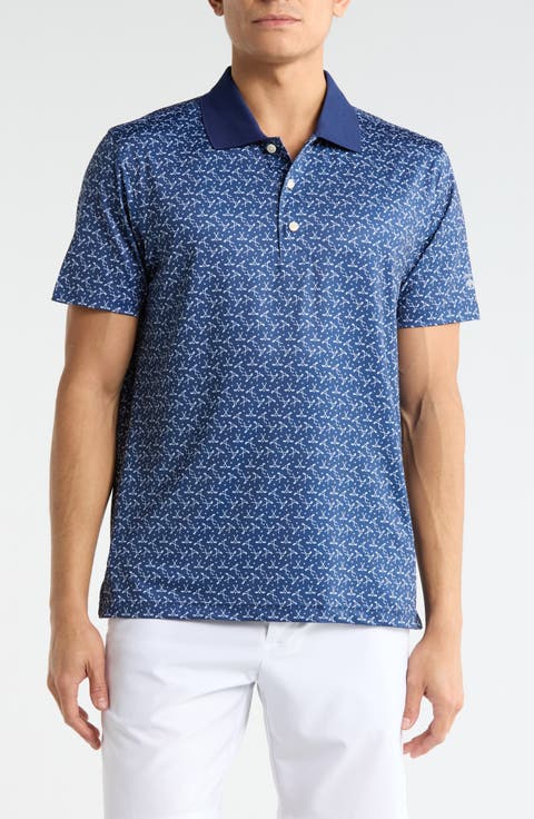 Golf Club Print Polo