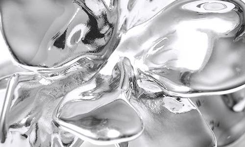 & Other Stories Flower Ring In Metallic