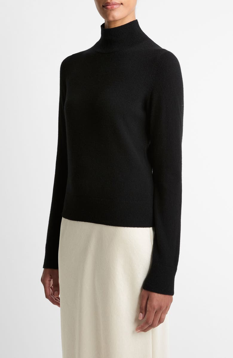 Vince Turtleneck Cashmere Sweater, Alternate, color, Black