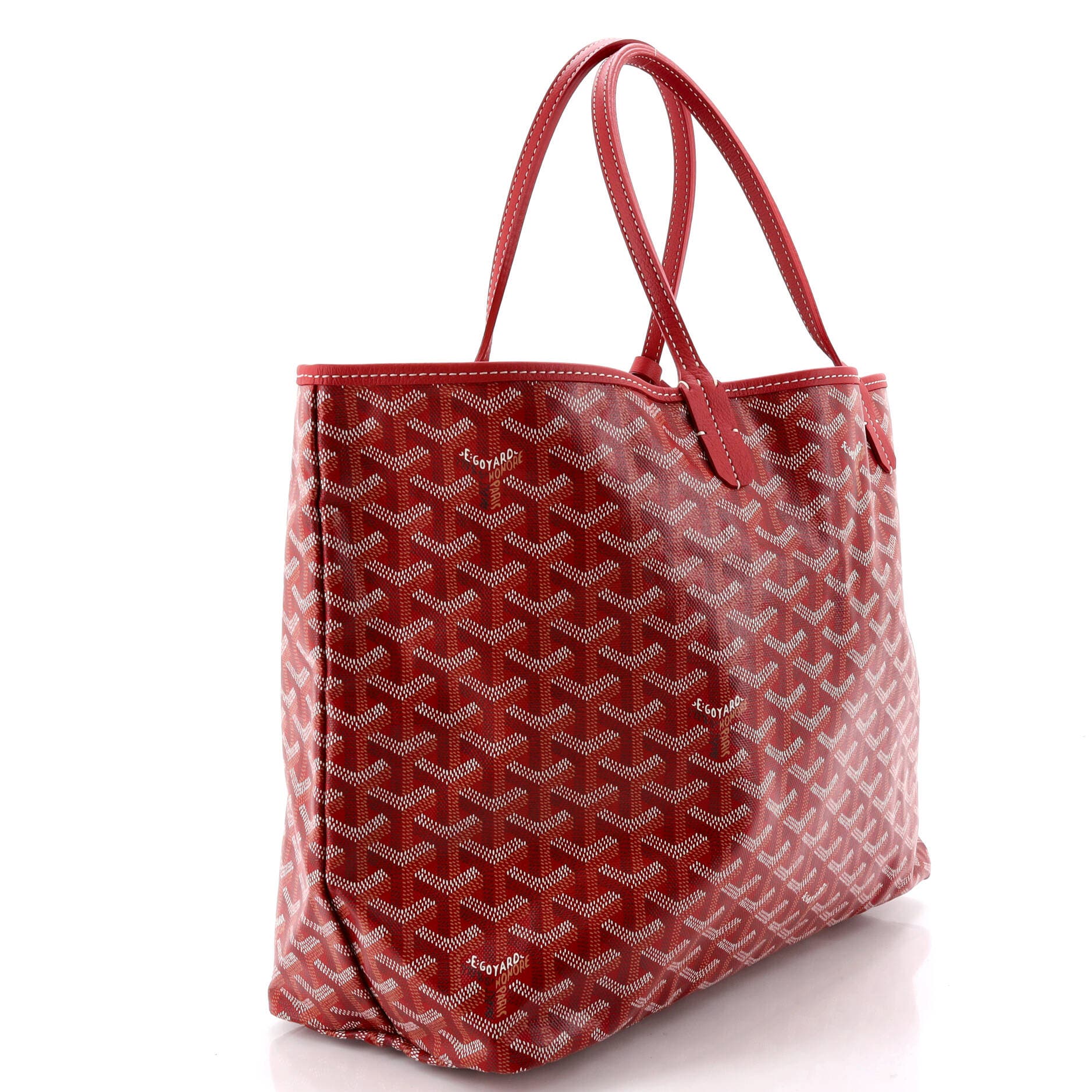 Pre-Owned Goyard Saint Louis Tote Coated Canvas PM, Alternate, color, Red