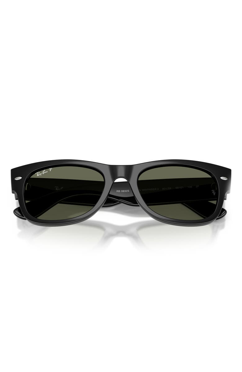 Ray-Ban 52mm Mega Wayfarer II Polarized Square Sunglasses, Alternate, color, 