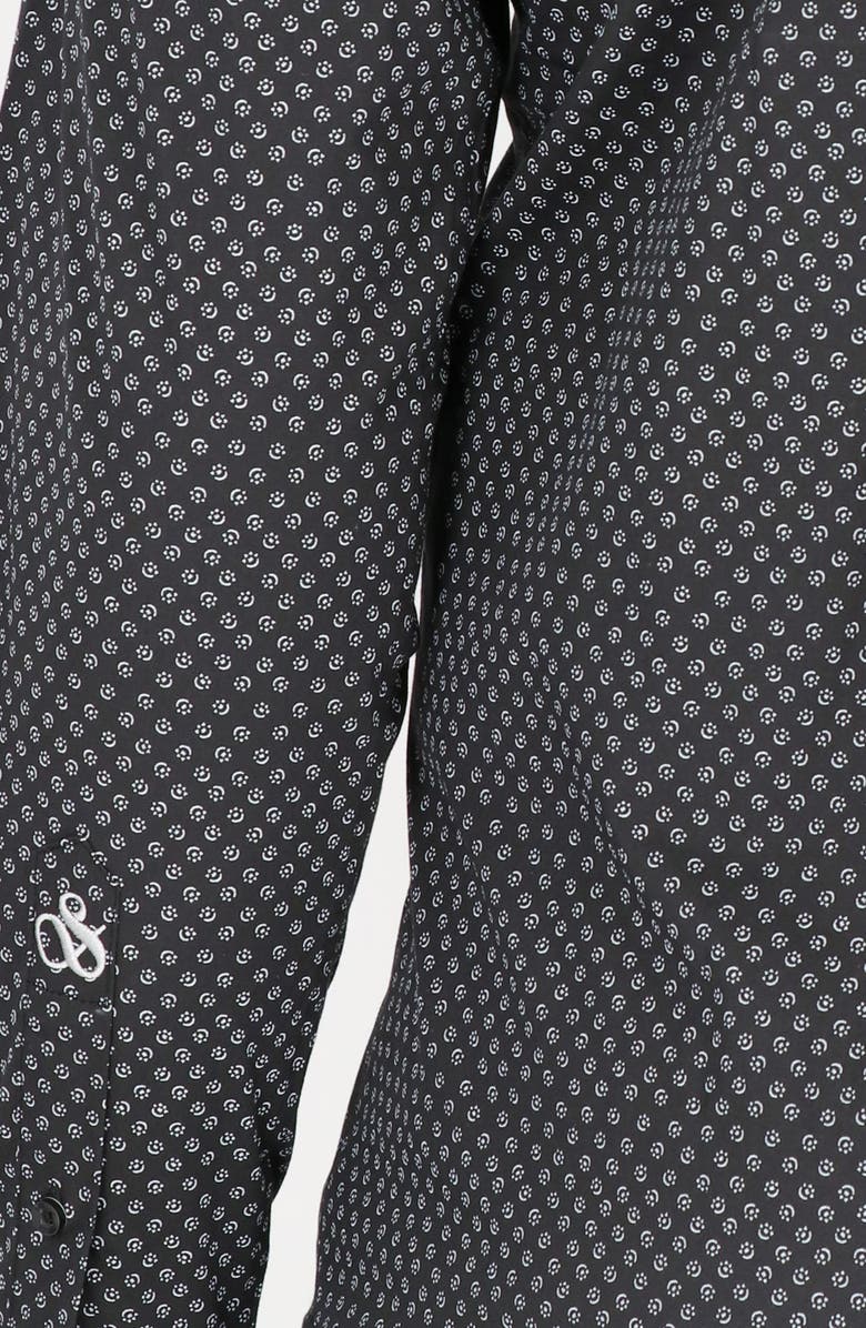 Scotch & Soda Modern Fit Flower Stretch Cotton Dress Shirt, Alternate, color,