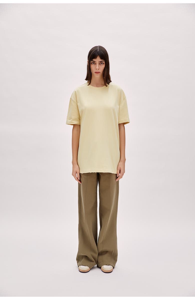 PCFG Cotton Destroyed Logo Tee, Alternate, color, Chino Green